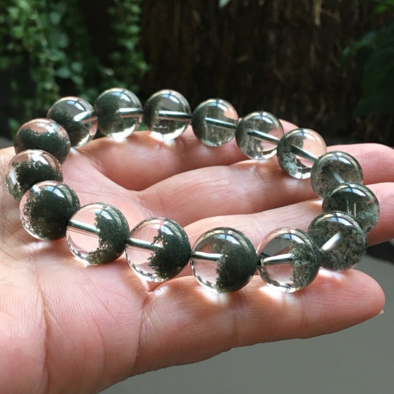 Браслет с призрачен кристал, дизайн с множество кръгове, унисекс