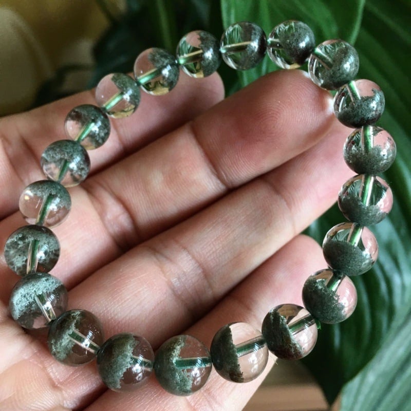 Браслет с призрачен кристал, дизайн с множество кръгове, унисекс