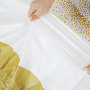 Stalo sijonas, PEVA, taškuotas raštas, stačiakampio formos, modernus minimalistinis stilius, tinkama gimtadienio dekoracijoms