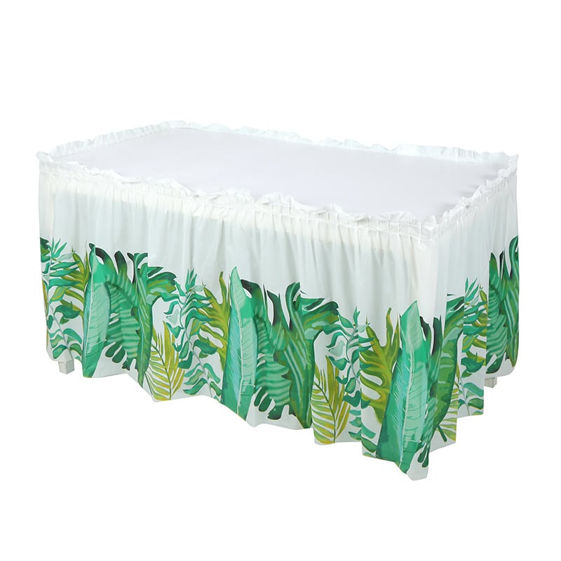 Stalo sijonas, PEVA, taškuotas raštas, stačiakampio formos, modernus minimalistinis stilius, tinkama gimtadienio dekoracijoms