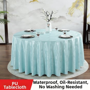 Apvali PVC staltiesė – vandeniui atspari, riebalams atspari, neslidžia, viešbučių stilius