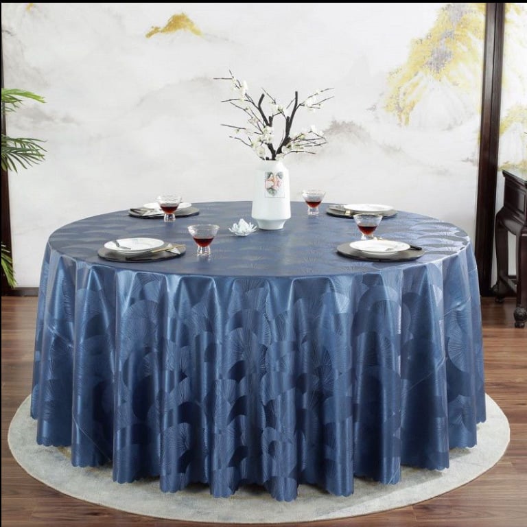 Apvali PVC staltiesė – vandeniui atspari, riebalams atspari, neslidžia, viešbučių stilius