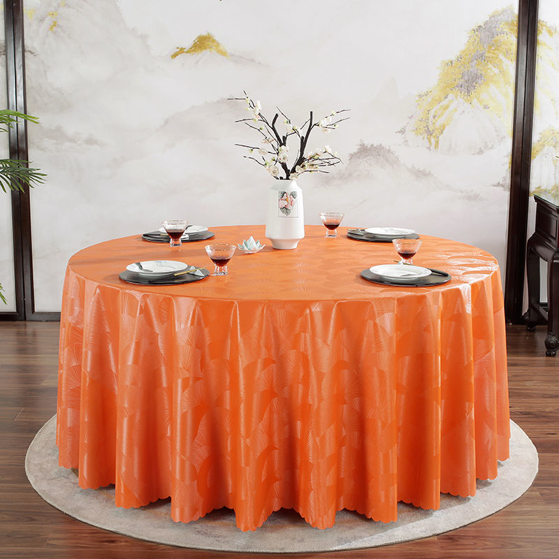 Apvali PVC staltiesė – vandeniui atspari, riebalams atspari, neslidžia, viešbučių stilius