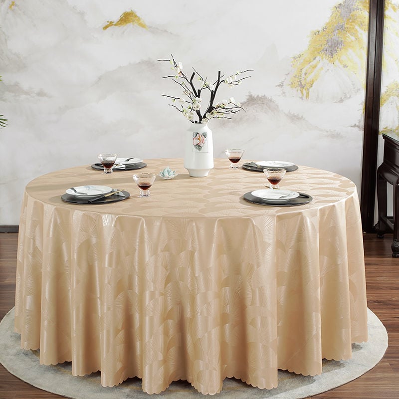 Apvali PVC staltiesė – vandeniui atspari, riebalams atspari, neslidžia, viešbučių stilius