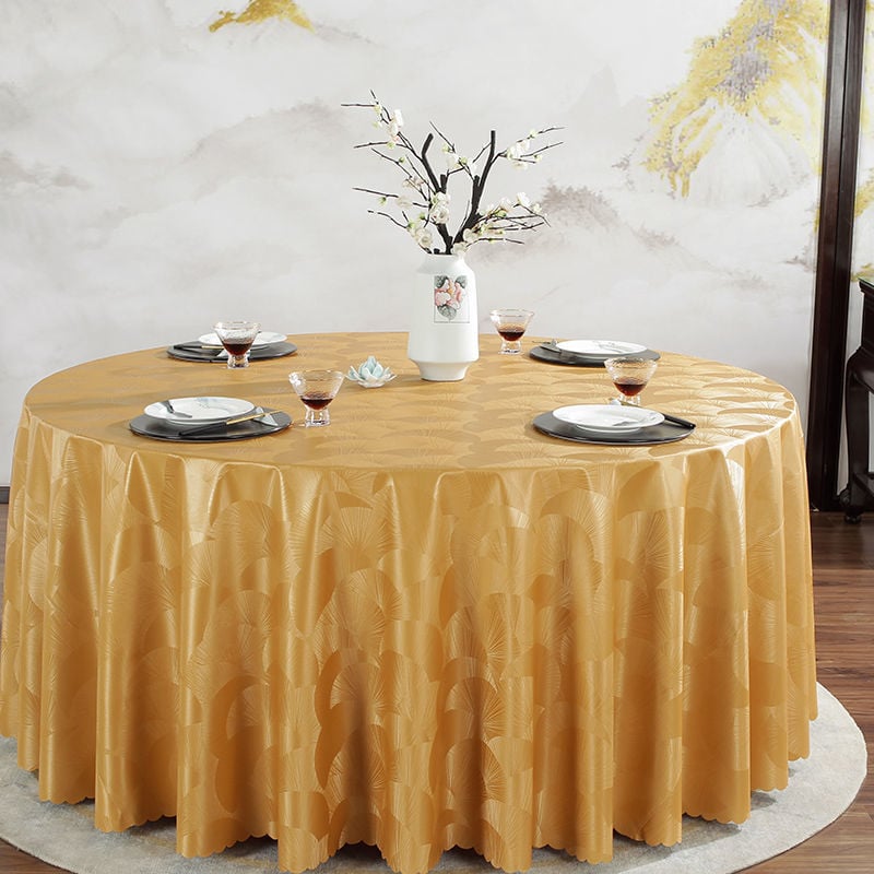 Apvali PVC staltiesė – vandeniui atspari, riebalams atspari, neslidžia, viešbučių stilius