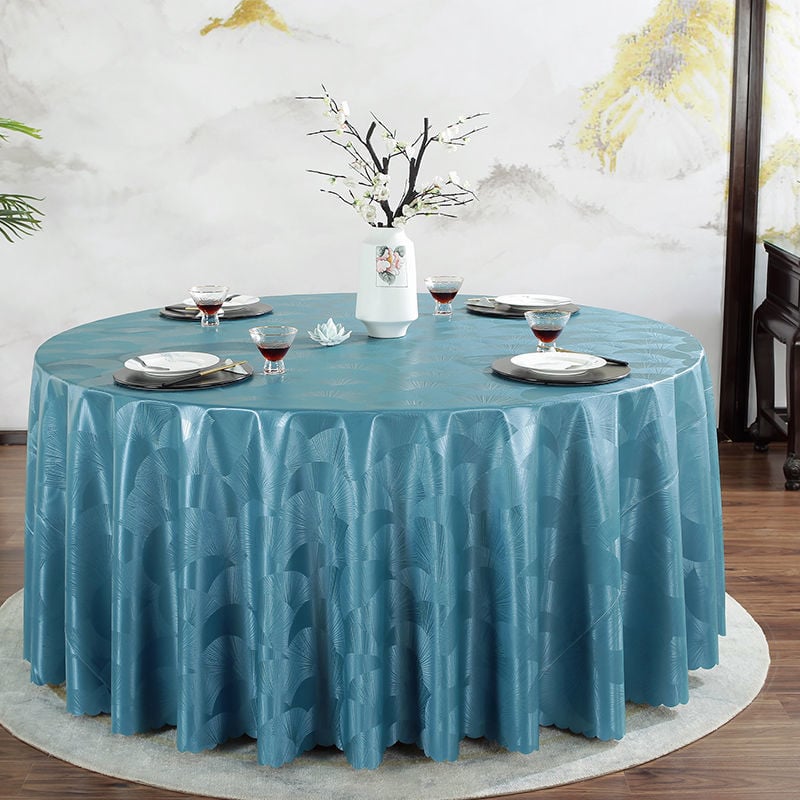 Apvali PVC staltiesė – vandeniui atspari, riebalams atspari, neslidžia, viešbučių stilius