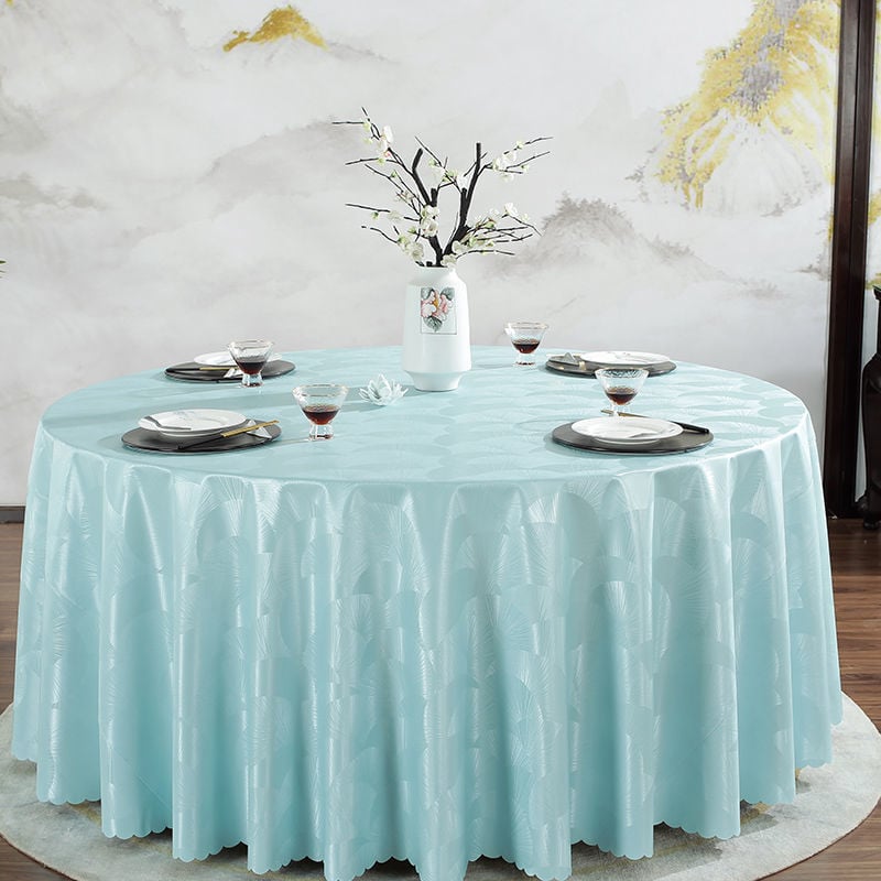 Apvali PVC staltiesė – vandeniui atspari, riebalams atspari, neslidžia, viešbučių stilius