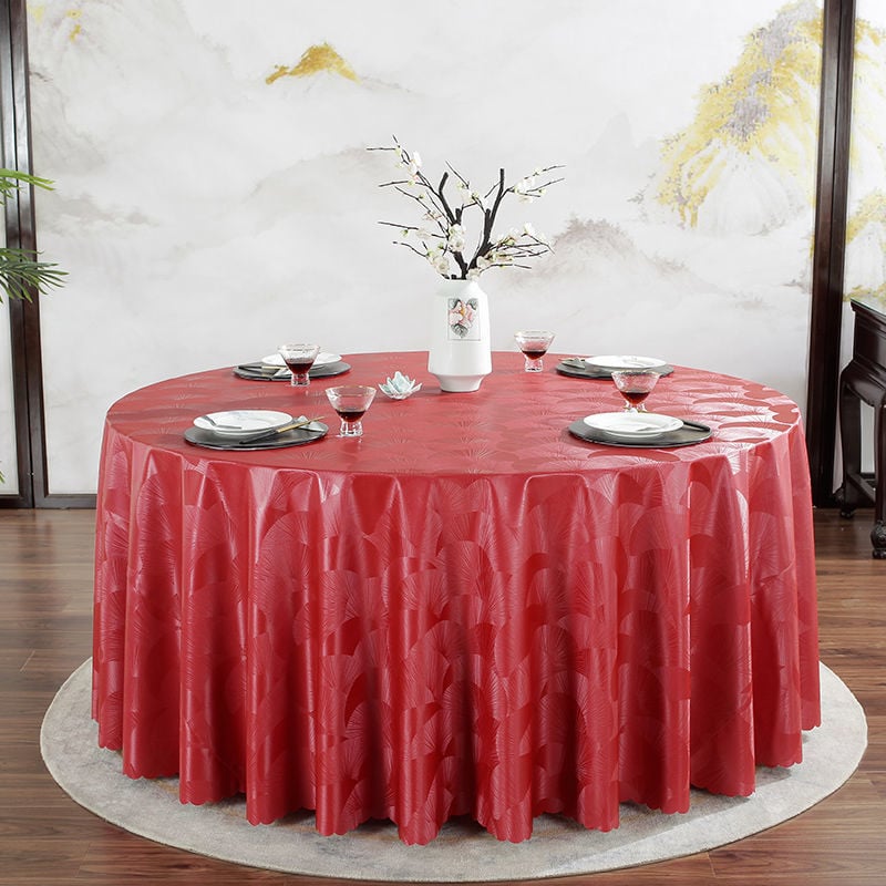 Apvali PVC staltiesė – vandeniui atspari, riebalams atspari, neslidžia, viešbučių stilius