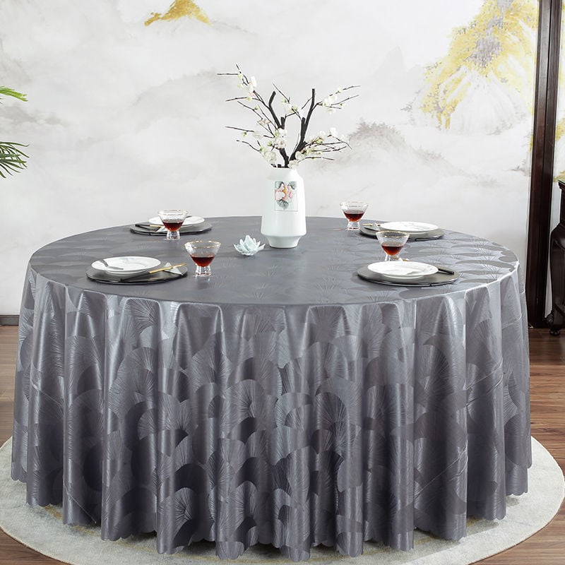 Apvali PVC staltiesė – vandeniui atspari, riebalams atspari, neslidžia, viešbučių stilius