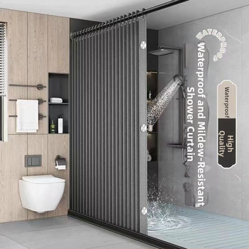 Voniai dušos užuolaidos ir atskiriamoji siena iš medvilnės ir lino, kinų stilius, raštas: kitas