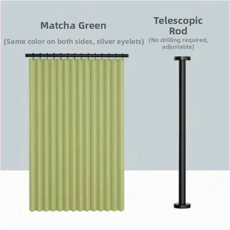 Voniai dušos užuolaidos ir atskiriamoji siena iš medvilnės ir lino, kinų stilius, raštas: kitas