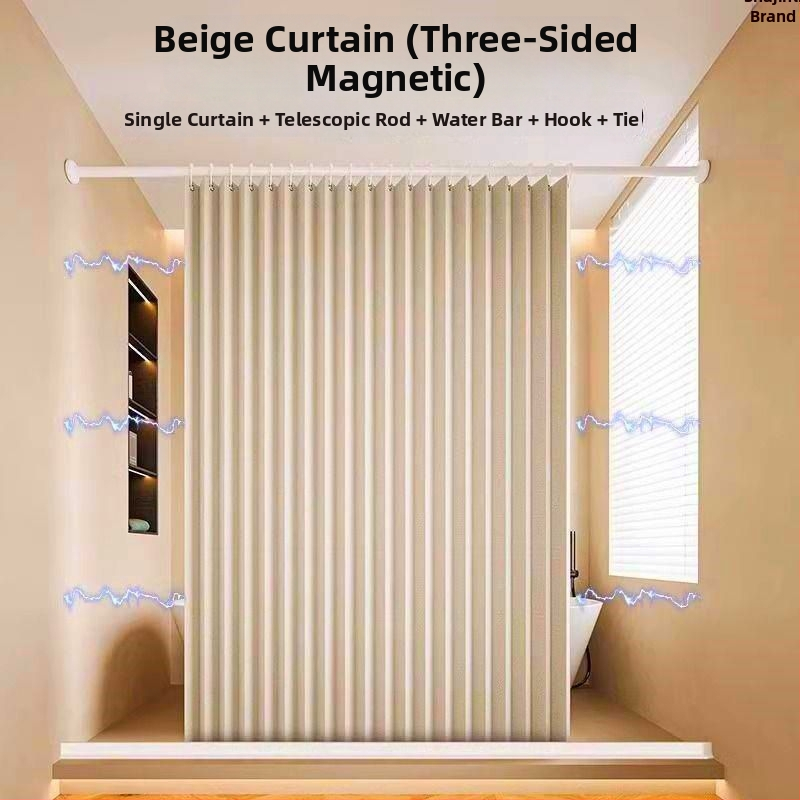 Voniai dušos užuolaidos ir atskiriamoji siena iš medvilnės ir lino, kinų stilius, raštas: kitas