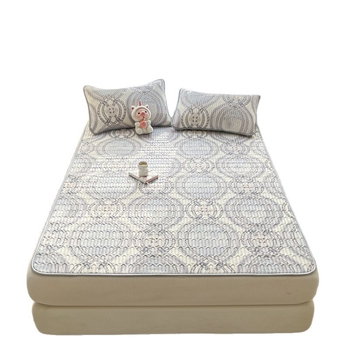 Trys dalių latekso vėsinimo kilimėlių komplektas, sintetinis lateksas, latekso kiekis 80-90%, mezgimas spauda, modernus minimalistinis stilius