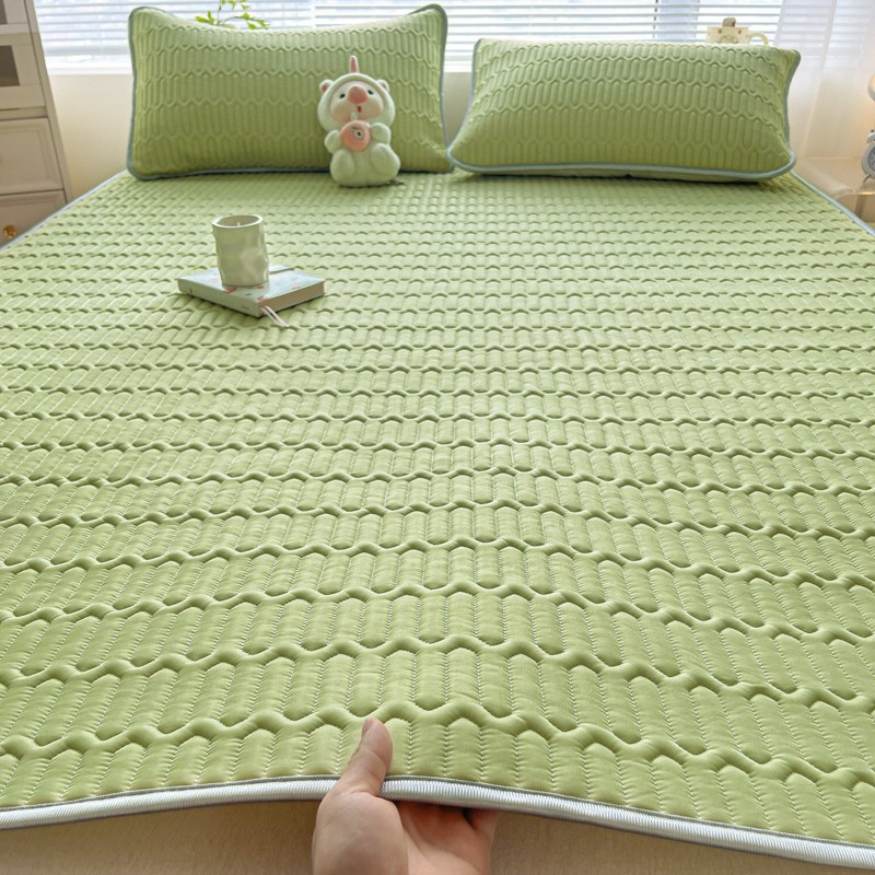 Trys dalių latekso vėsinimo kilimėlių komplektas, sintetinis lateksas, latekso kiekis 80-90%, mezgimas spauda, modernus minimalistinis stilius