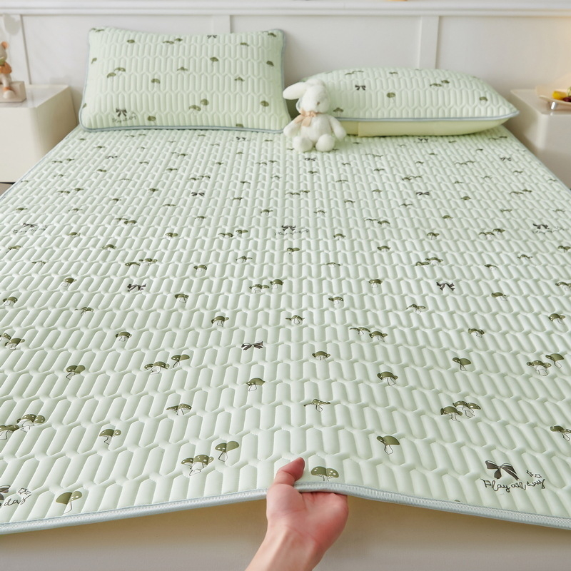 Trys dalių latekso vėsinimo kilimėlių komplektas, sintetinis lateksas, latekso kiekis 80-90%, mezgimas spauda, modernus minimalistinis stilius