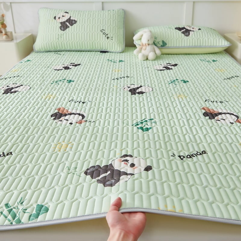 Trys dalių latekso vėsinimo kilimėlių komplektas, sintetinis lateksas, latekso kiekis 80-90%, mezgimas spauda, modernus minimalistinis stilius