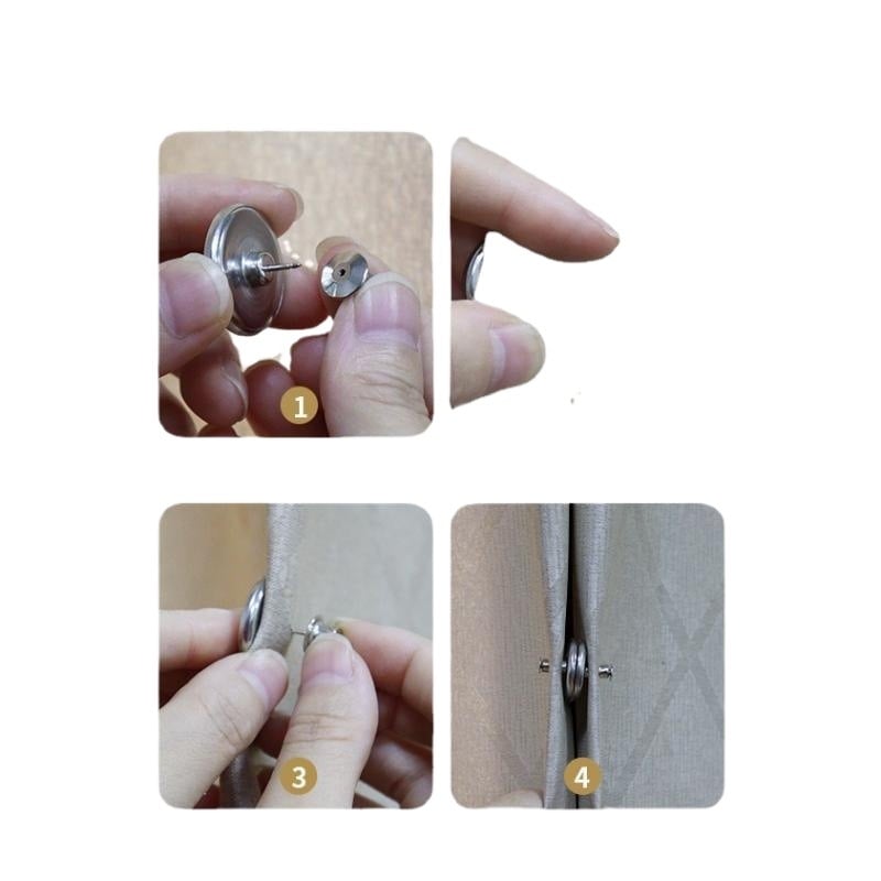 Magnetiniai užuolaidų segtukai, mediniai, be nagų, pritaikomi, šiuolaikiškas minimalistinis stilius