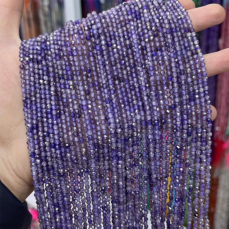 Cirkon perle, facetirane, prirodna tekstura, dodaci za nakit