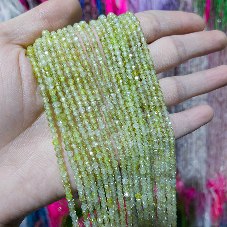 Cirkon perle, facetirane, prirodna tekstura, dodaci za nakit