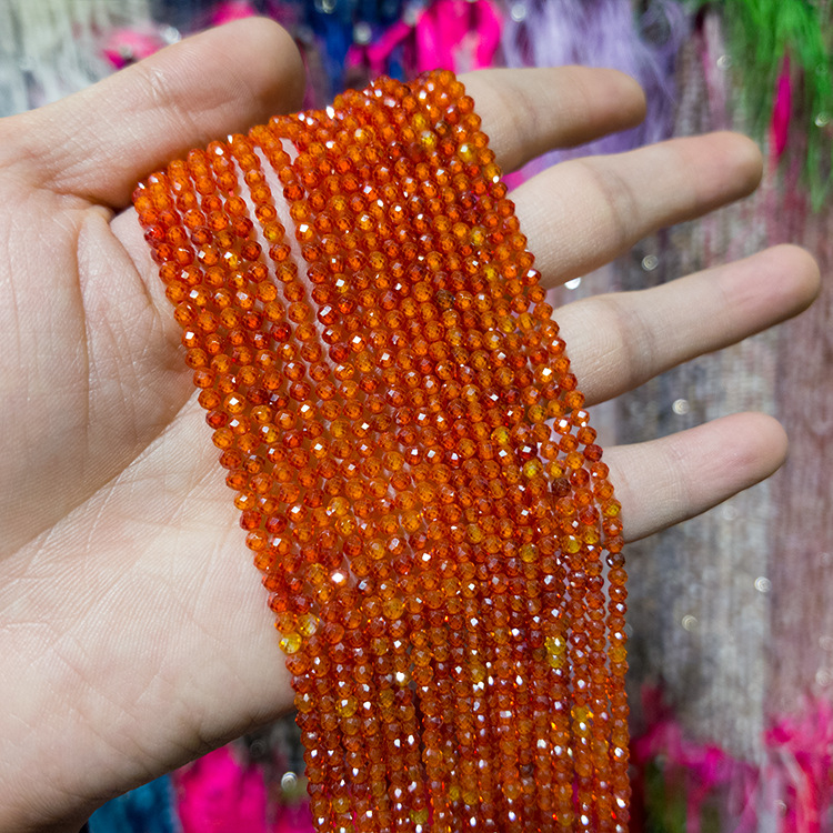 Cirkon perle, facetirane, prirodna tekstura, dodaci za nakit