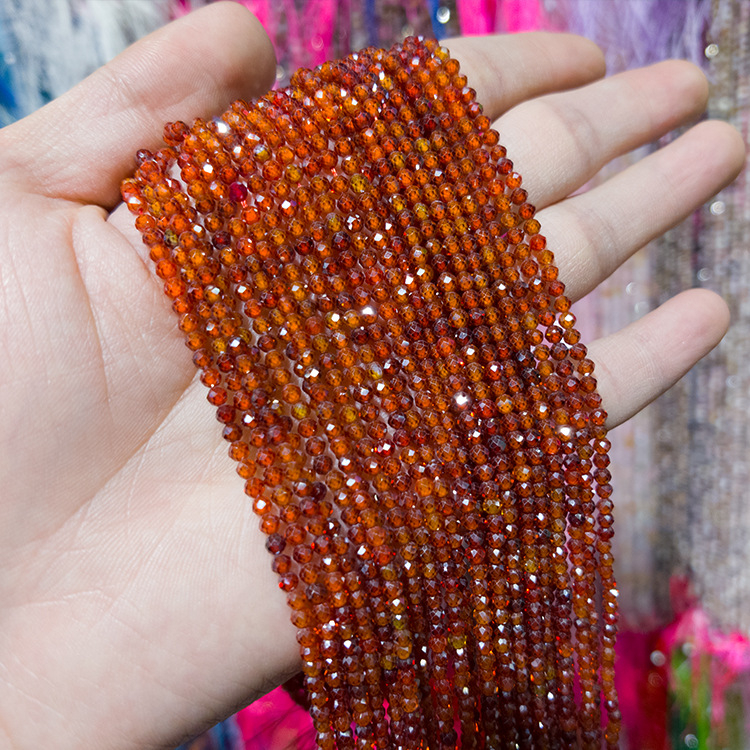 Cirkon perle, facetirane, prirodna tekstura, dodaci za nakit