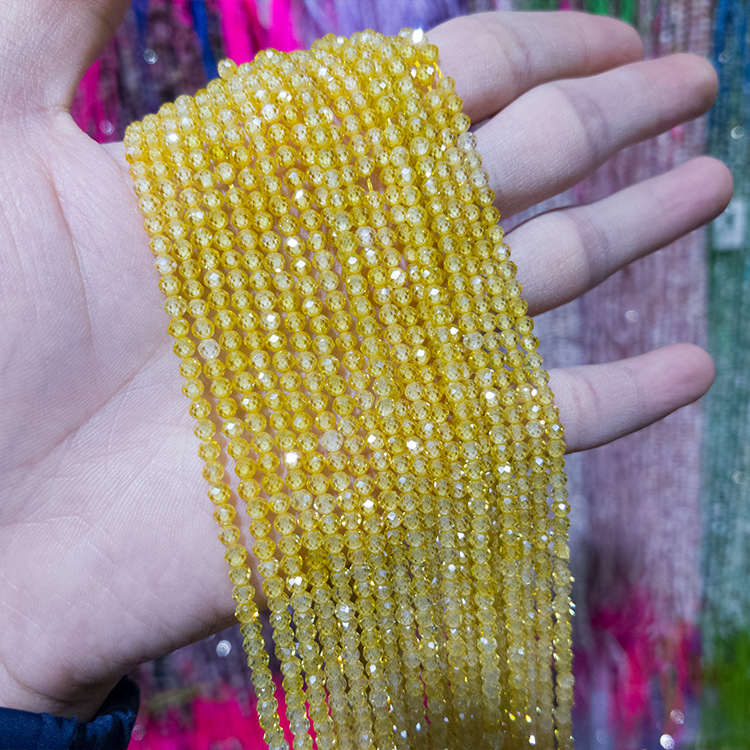 Cirkon perle, facetirane, prirodna tekstura, dodaci za nakit