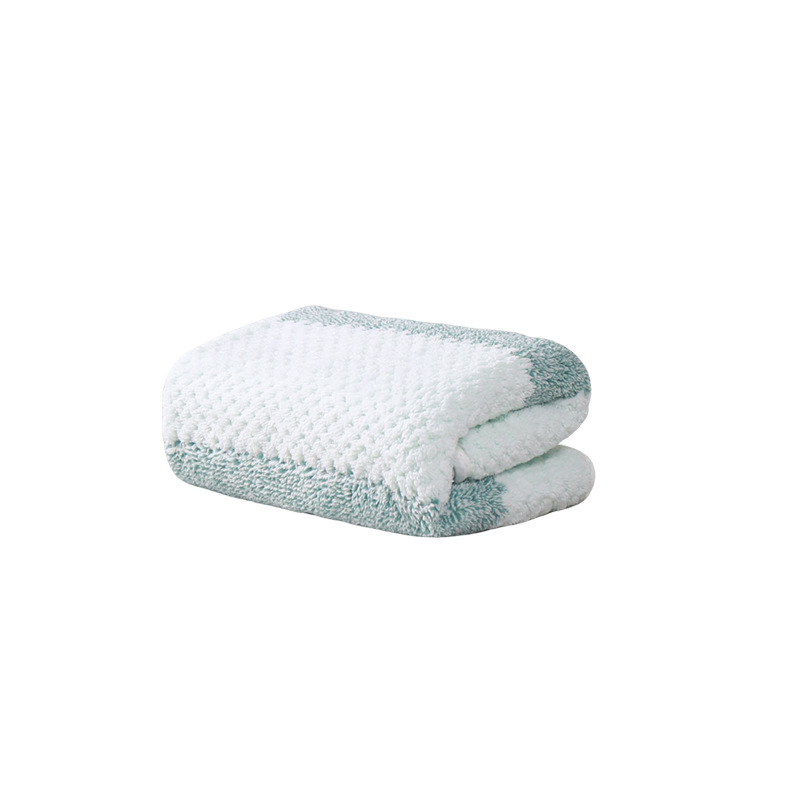 Korall fleece törölközőkészlet – 3 darab, fürdő- és arc-törölközők, sima szövés, 32s szál, 200 g+ súly, testreszabható