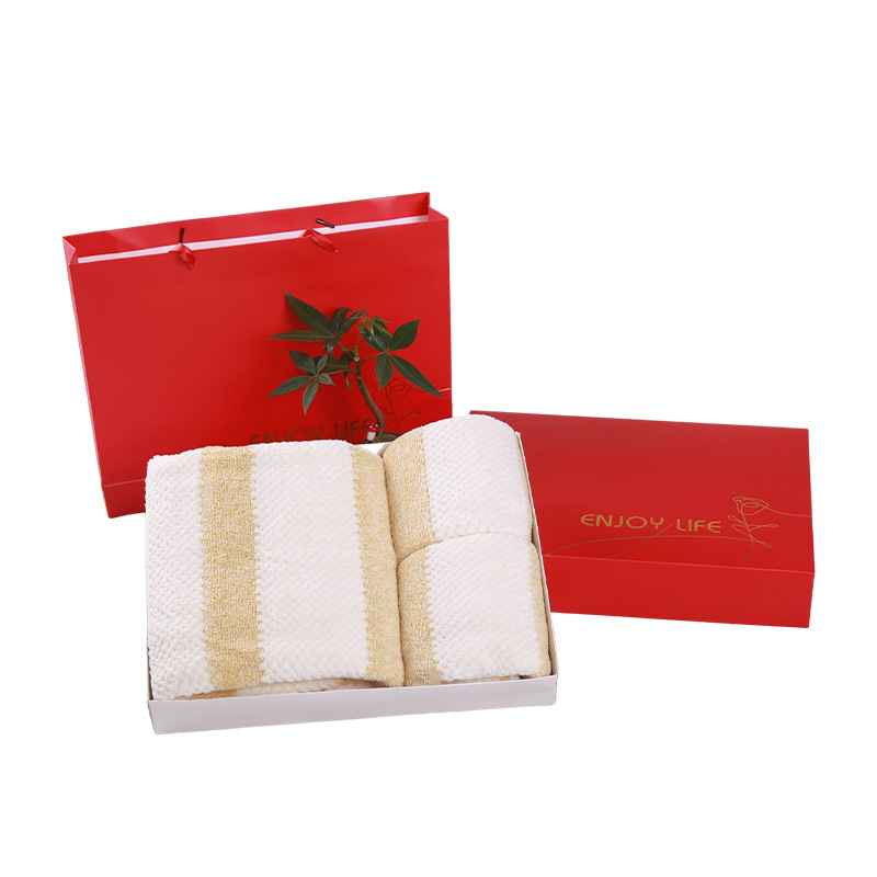 Korall fleece törölközőkészlet – 3 darab, fürdő- és arc-törölközők, sima szövés, 32s szál, 200 g+ súly, testreszabható