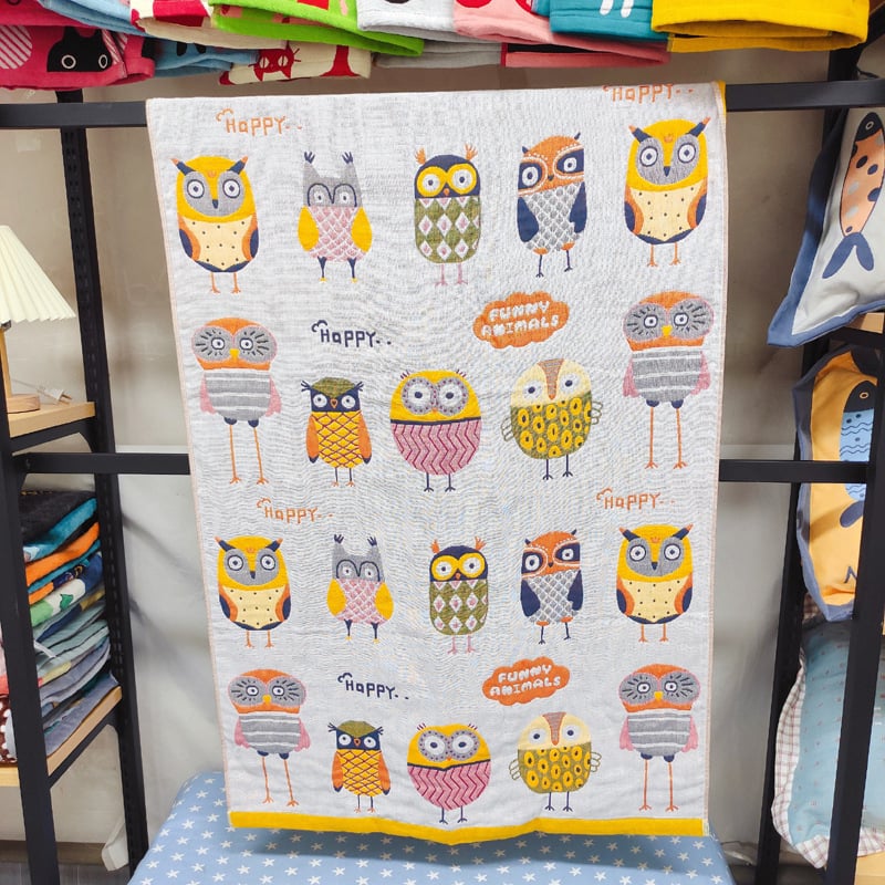 Zihao YZ fürdőlepedő, háromrétegű gyapot géz törölköző, felnőtteknek és gyerekeknek, 320 g, 32 szál, Jacquard varrat