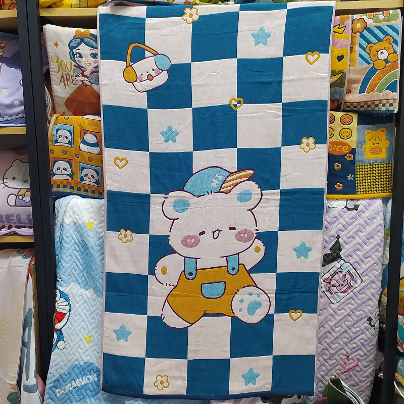 Zihao YZ fürdőlepedő, háromrétegű gyapot géz törölköző, felnőtteknek és gyerekeknek, 320 g, 32 szál, Jacquard varrat