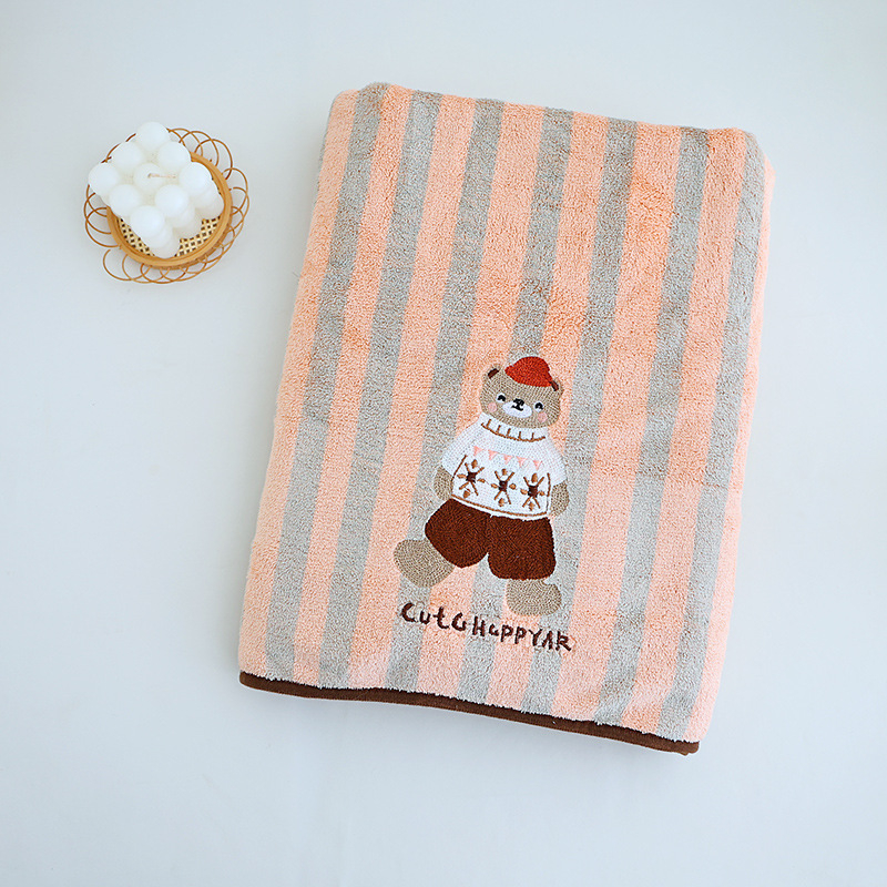 Trodjelni set ručnika za kupanje od koralnog pliša s kapom za sušenje kose, mekan i upijajući; Materijal: koralni pliš; Gustoća: 200–300 g/m²; Pređa: 100 d; Proizvodni procesi: tisak, džakard, obična tkanina