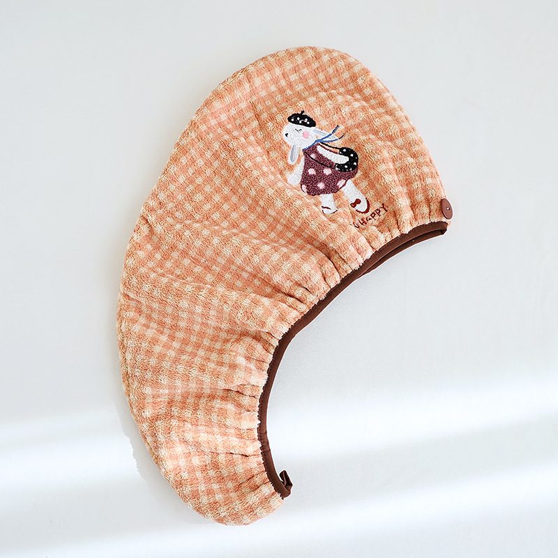 Trodjelni set ručnika za kupanje od koralnog pliša s kapom za sušenje kose, mekan i upijajući; Materijal: koralni pliš; Gustoća: 200–300 g/m²; Pređa: 100 d; Proizvodni procesi: tisak, džakard, obična tkanina