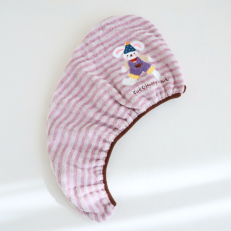 Trodjelni set ručnika za kupanje od koralnog pliša s kapom za sušenje kose, mekan i upijajući; Materijal: koralni pliš; Gustoća: 200–300 g/m²; Pređa: 100 d; Proizvodni procesi: tisak, džakard, obična tkanina