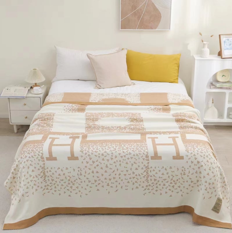 Βαμβακερή κάλυψη κρεβατιού τύπου πετσέτας-κουβέρτας, 1,6–2 kg, για άνοιξη και φθινόπωρο, με αντίδραση εκτύπωσης