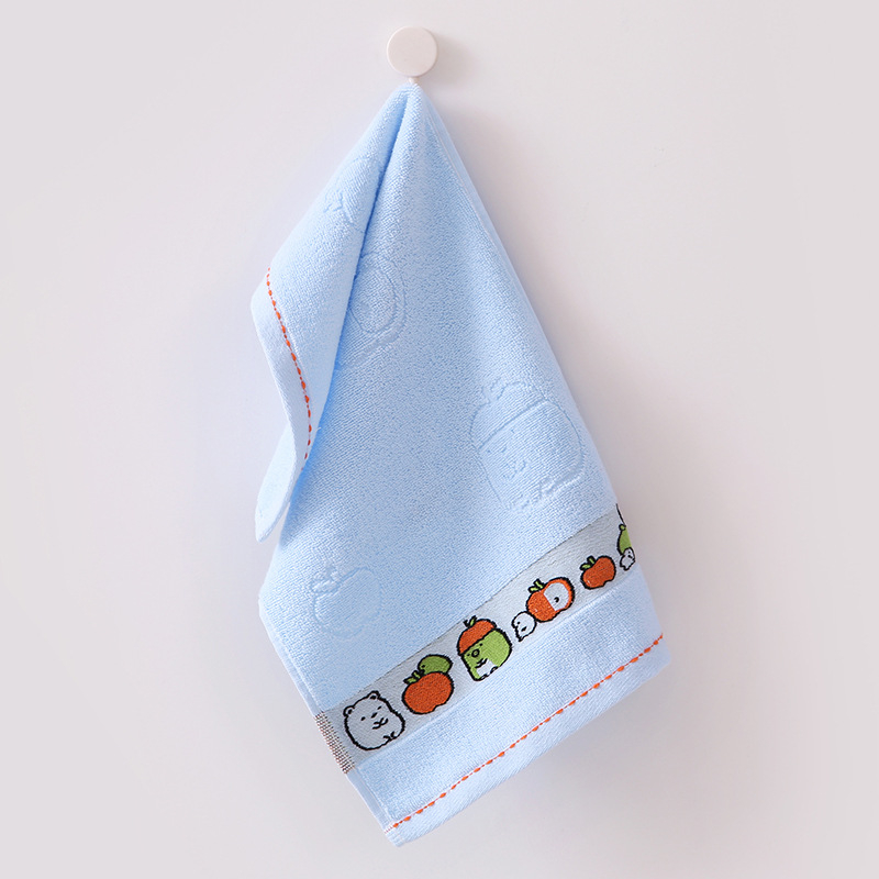 Baba arc törölköző Jacquard mintával, hosszú szálú gyapotból, 32s, 50–80 g