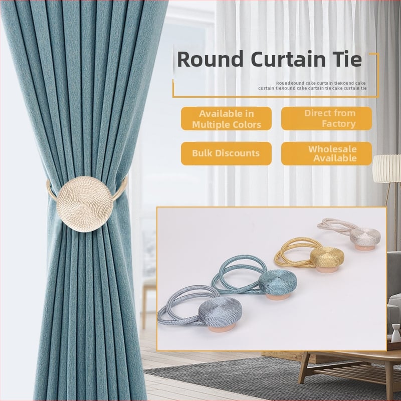 Užuolaidų sagtelė su magnetiniu užsegimu — poliesteris, šiuolaikiškas minimalistinis stilius, pritaikymas galimas, 56 g vienam vnt., prekinis ženklas Cool