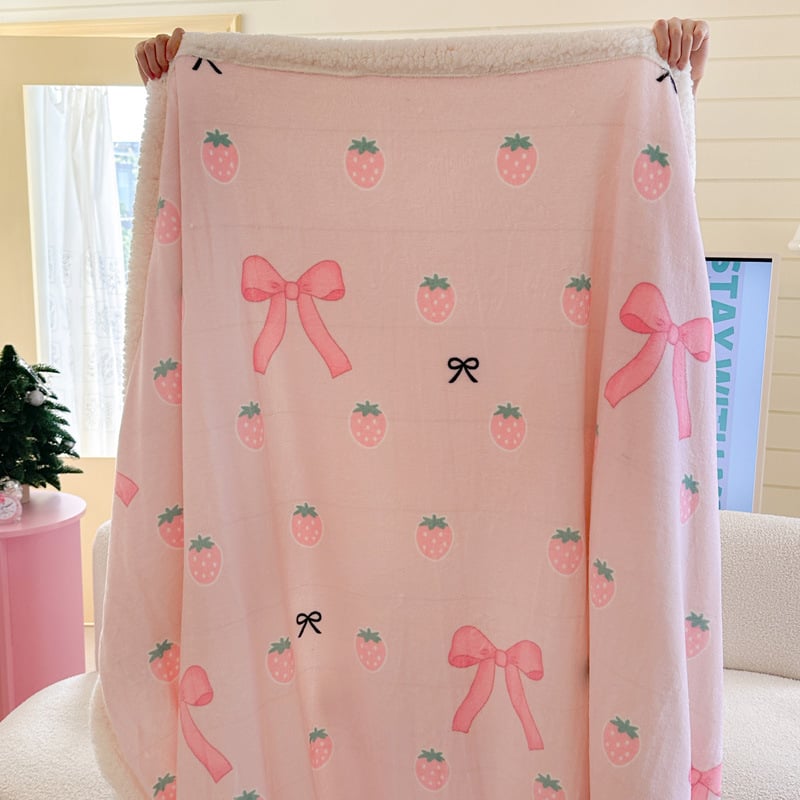 Κουβέρτα από βελούρ γάλακτος – πολλαπλών χρήσεων για τον χειμώνα, μοτίβα καρτούν: καρδιά, γεωμετρία, τετράγωνα; προσαρμογή διαθέσιμη