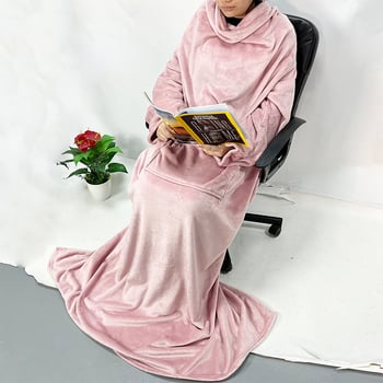 Φλανελεν κουβέρτα τηλεόρασης με Velcro, πολυχρηστική, μοντέρνο στυλ (240 g/m², πολυεστέρας, χειμώνας, φλανέλ, Velcro)