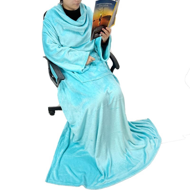 Φλανελεν κουβέρτα τηλεόρασης με Velcro, πολυχρηστική, μοντέρνο στυλ (240 g/m², πολυεστέρας, χειμώνας, φλανέλ, Velcro)