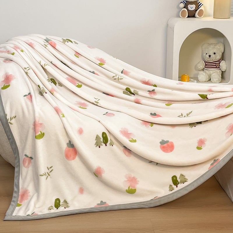 Χειμωνιάτικη κουβέρτα από κοράλ βελούδου, 100% πολυεστέρας, γεωμετρικό μοτίβο, βάρος 320 g