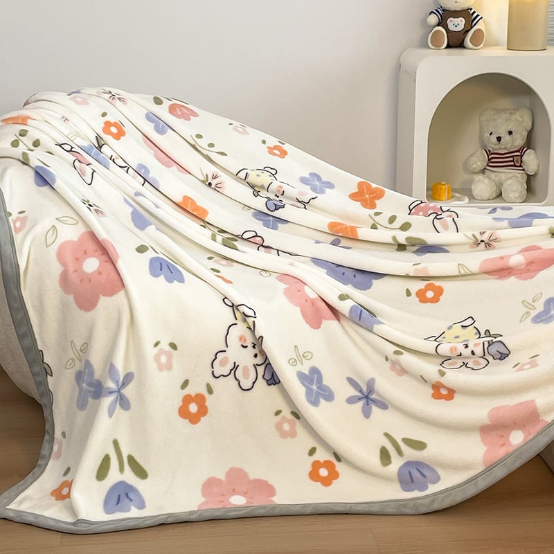 Χειμωνιάτικη κουβέρτα από κοράλ βελούδου, 100% πολυεστέρας, γεωμετρικό μοτίβο, βάρος 320 g