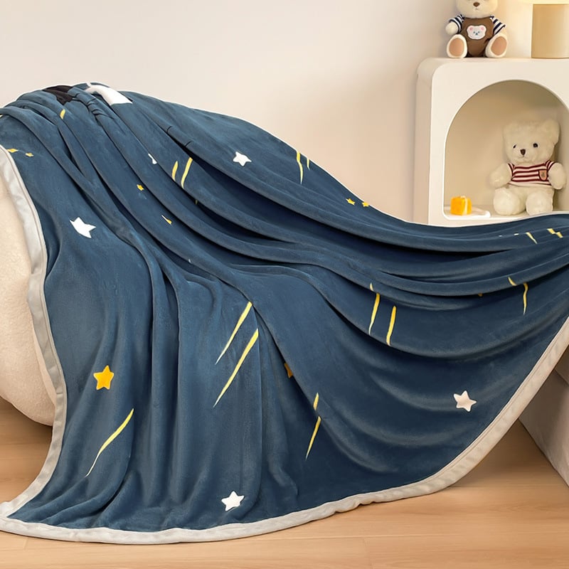 Χειμωνιάτικη κουβέρτα από κοράλ βελούδου, 100% πολυεστέρας, γεωμετρικό μοτίβο, βάρος 320 g