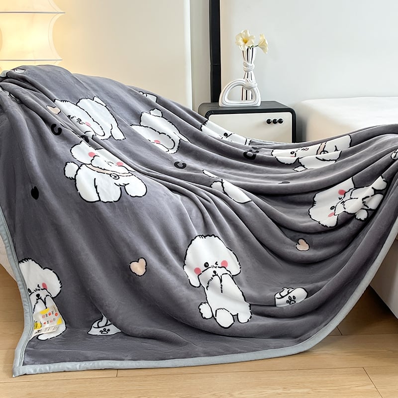 Χειμωνιάτικη κουβέρτα από κοράλ βελούδου, 100% πολυεστέρας, γεωμετρικό μοτίβο, βάρος 320 g