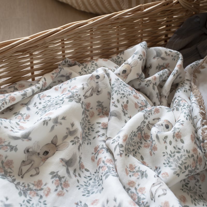 Παιδικό πάπλωμα από ίνες μπαμπού, τετραπλό στρώμα, διπλής όψεως γέμισμα από μπαμπού, αντιδραστική βαφή, βάρος 0.5-0.75 kg