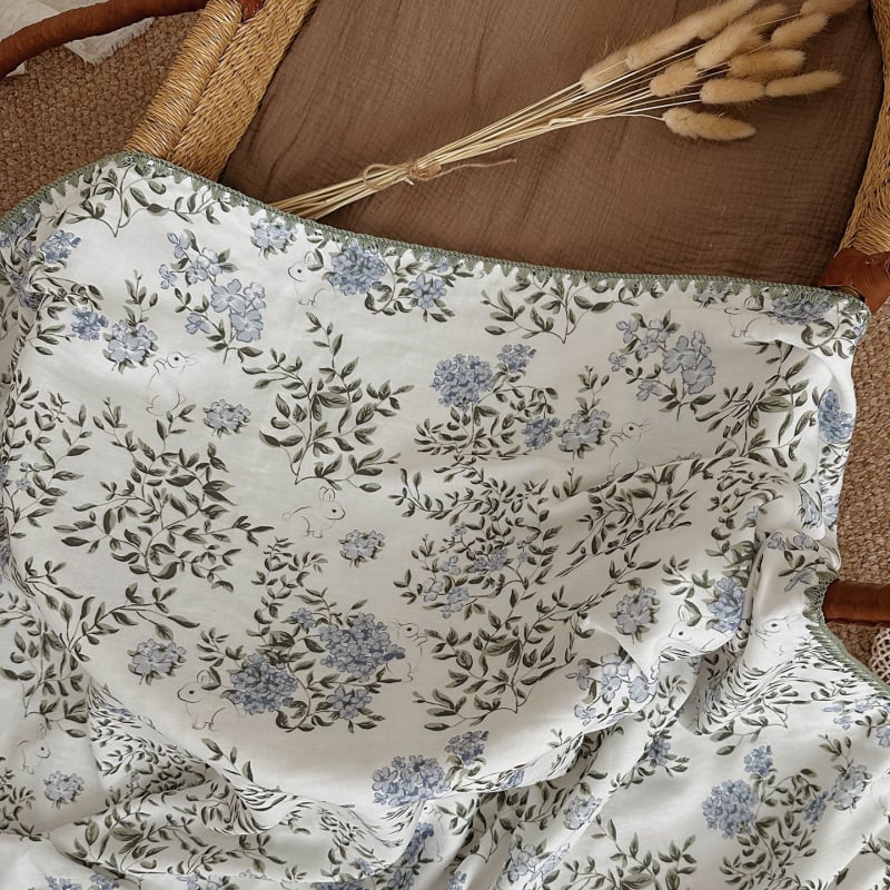 Παιδικό πάπλωμα από ίνες μπαμπού, τετραπλό στρώμα, διπλής όψεως γέμισμα από μπαμπού, αντιδραστική βαφή, βάρος 0.5-0.75 kg