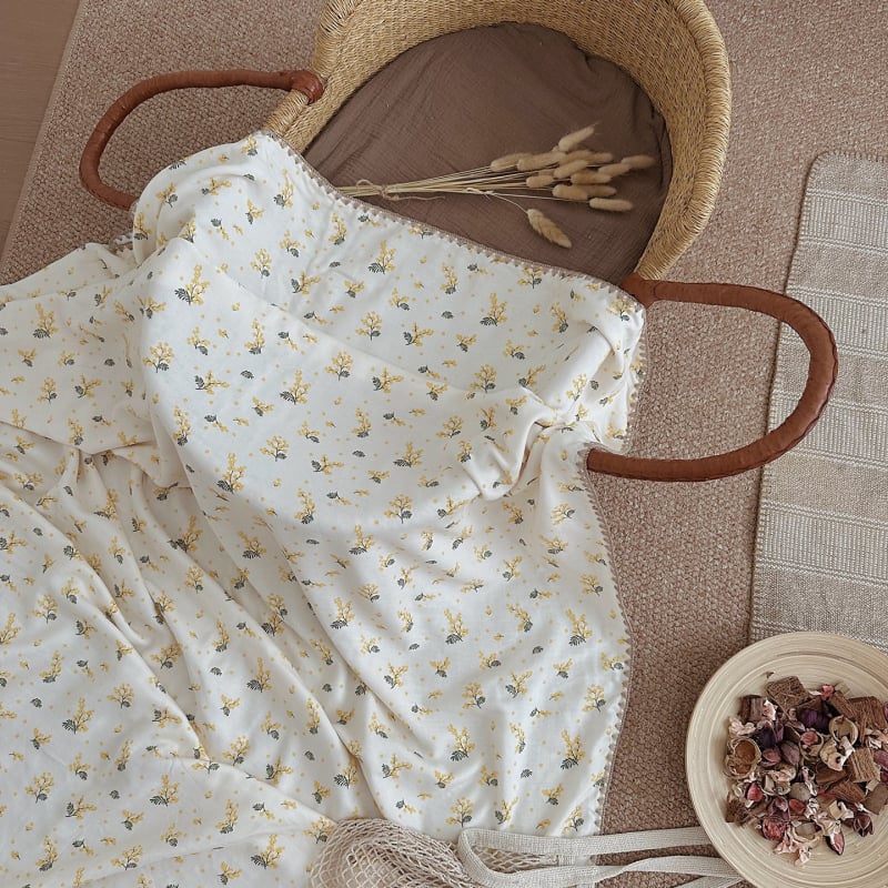 Παιδικό πάπλωμα από ίνες μπαμπού, τετραπλό στρώμα, διπλής όψεως γέμισμα από μπαμπού, αντιδραστική βαφή, βάρος 0.5-0.75 kg