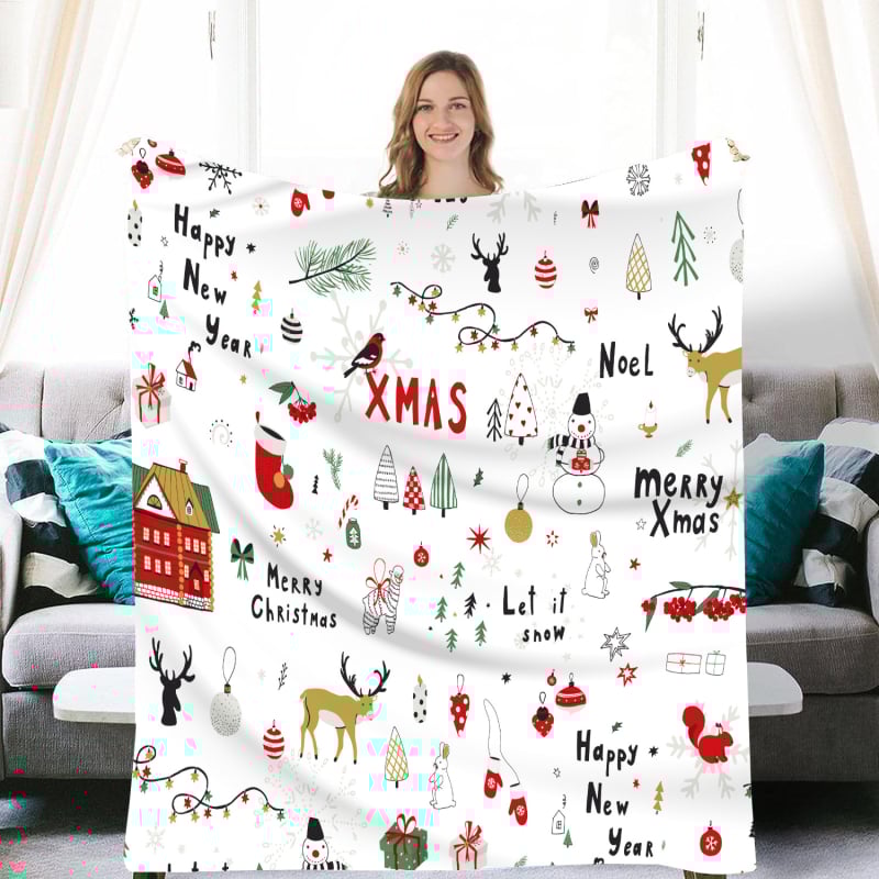 Φλανελ κουβέρτα για οικιακή χρήση με λογότυπο, πολυεστέρας, άνοιξη-φθινόπωρο, μοντέρνο μινιμαλιστικό στυλ