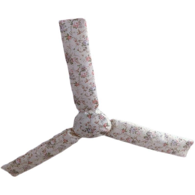 Porvédő huzat háromlapátos mennyezeti ventilátorhoz, nyomtatott textil mintával, teljes fedés, foltálló védelem