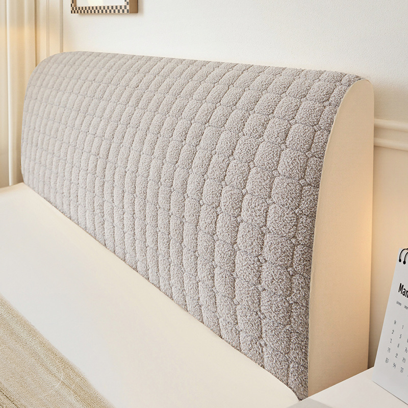 Husă pentru capul patului din Cloud Velvet, elastică, compatibilă universal cu paturile din lemn, detașabilă și lavabilă la mașina de spălat