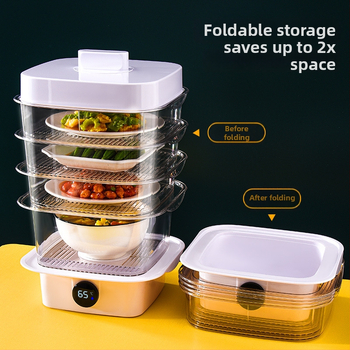 Многослойна покривалка за храна и зеленчуци - прозрачно пластмасово покритие за изолация и прахозащита.